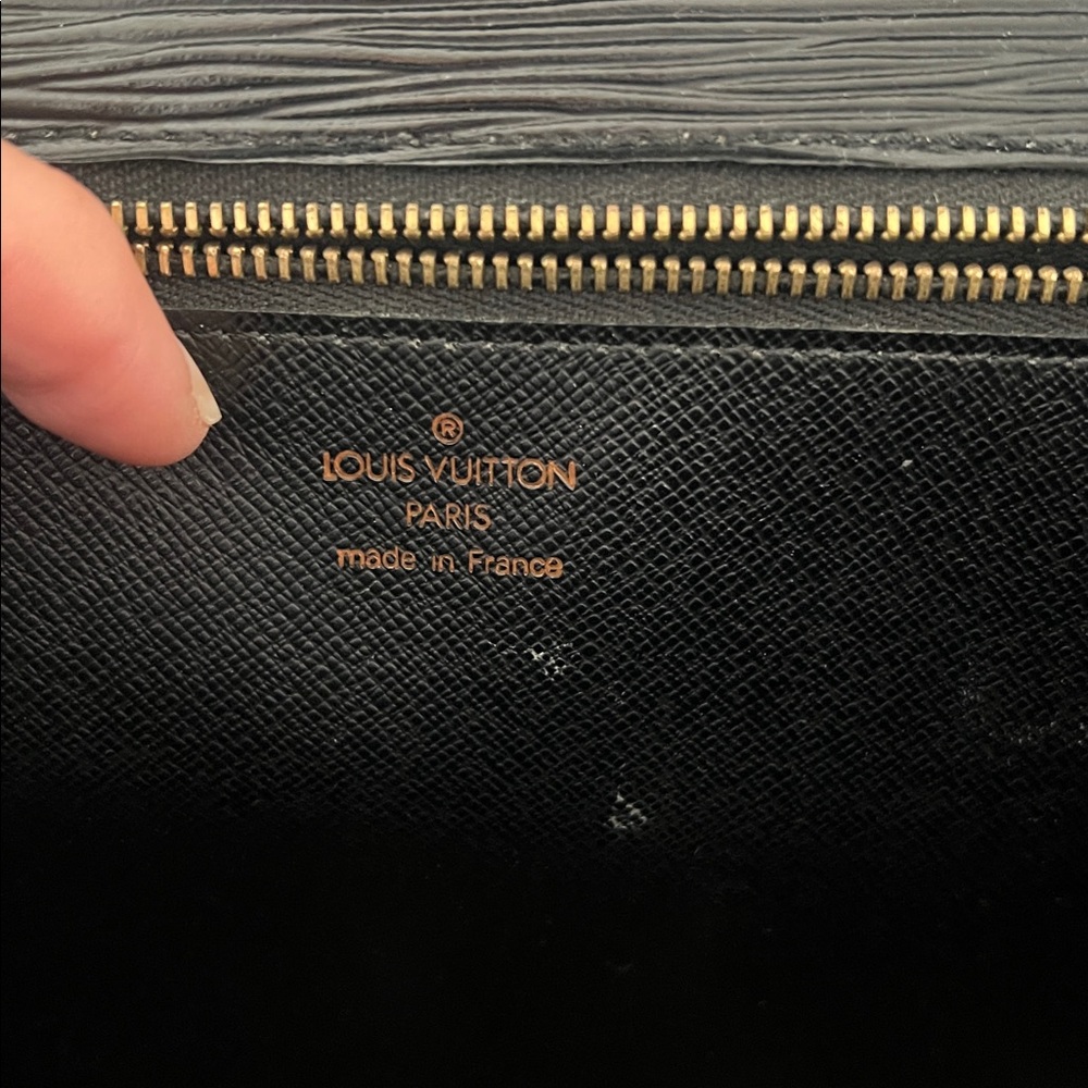 Louis Vuitton Black Satchel with Gold Hardware - Picture 7 of 8